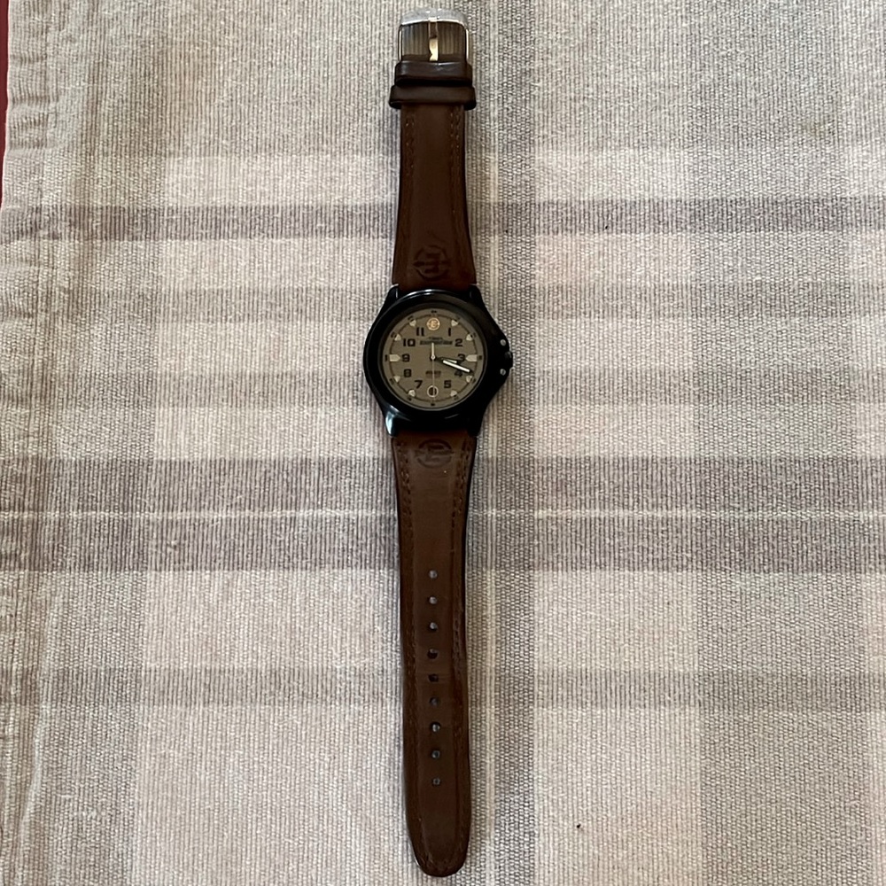 Timex Expedition Metal Field Watch 40 mm Leather Strap (brown/gray/green)